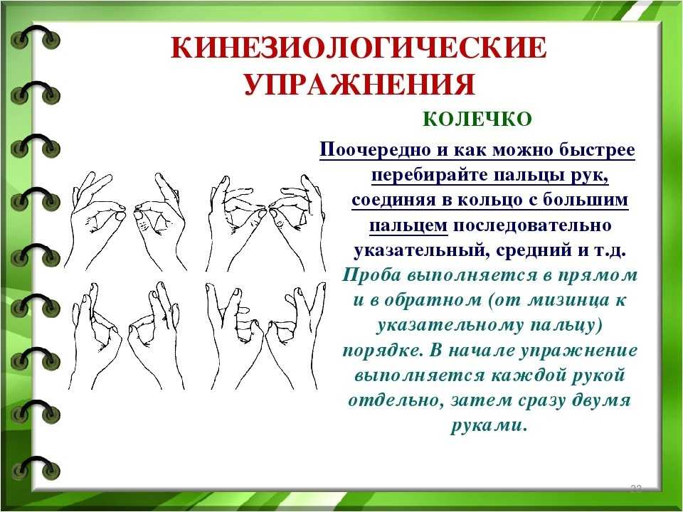 Кинезиологические упражнения в логопедической работе с детьми старшего дошкольного возраста с онр