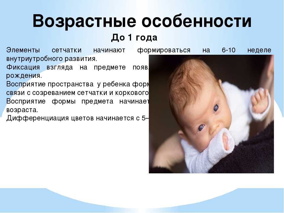 Развитие зрения у детей - этапы формирования зрительной системы