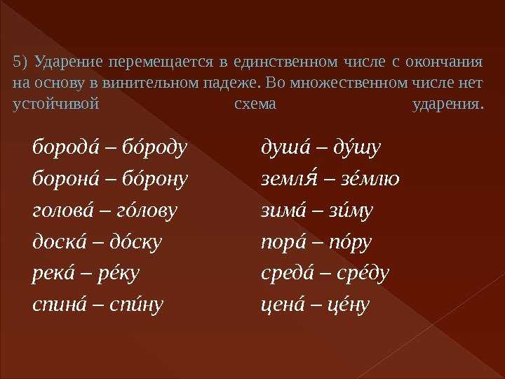 Корпуса ударение во множественном числе