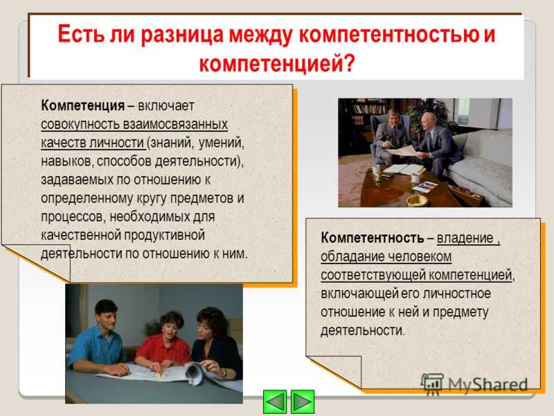 К трактовке терминов «компетенция» и «компетентность»