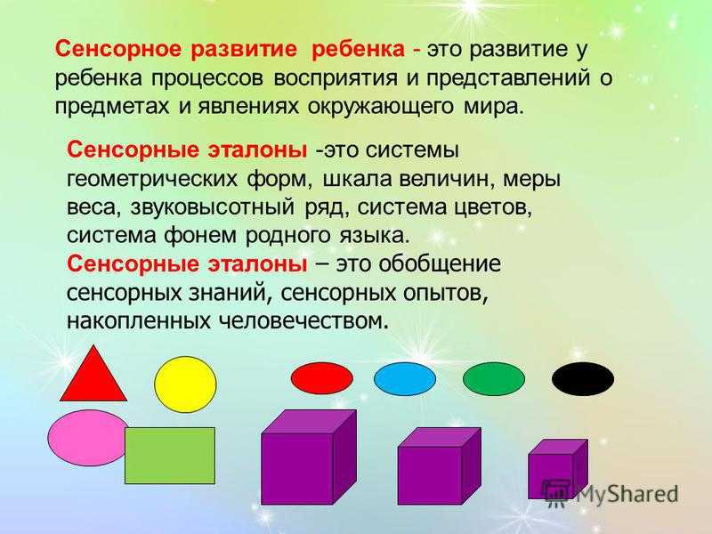 Формирование у дошкольников представлений о форме предмета