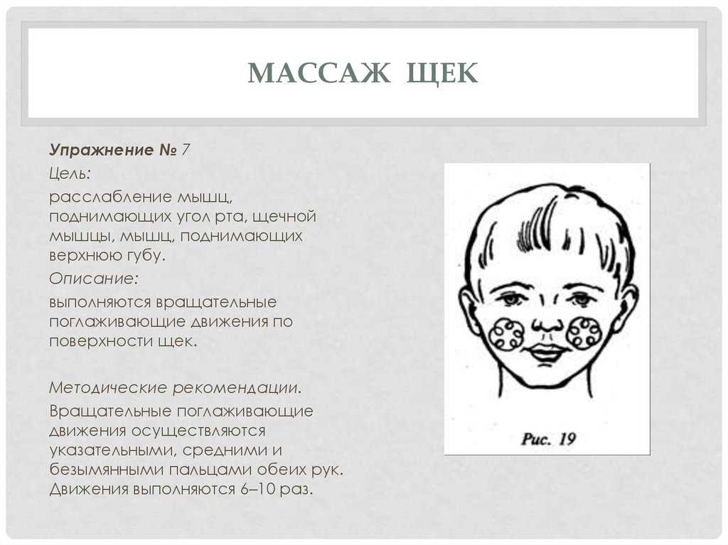 Массаж для развития речи