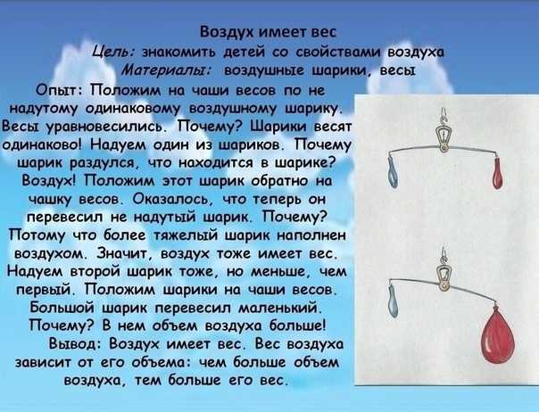 Интересные эксперименты с воздухом