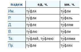 Как правильно склонять слова "сапоги", "туфли" и "обувь"?