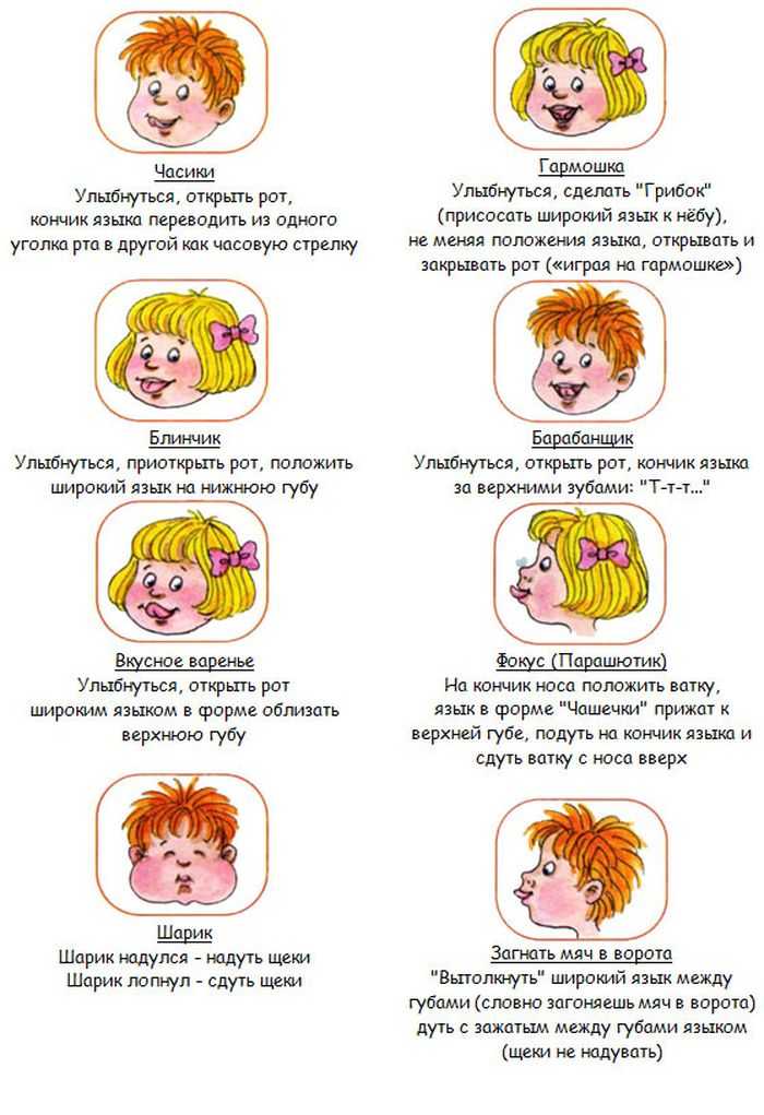 Артикуляционная гимнастика от логопеда, упражнения для языка