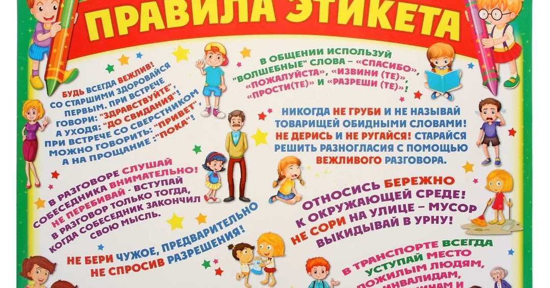 Этикет детей и школьников
