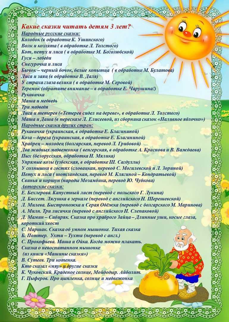 Роль сказок в развитии личности ребенка