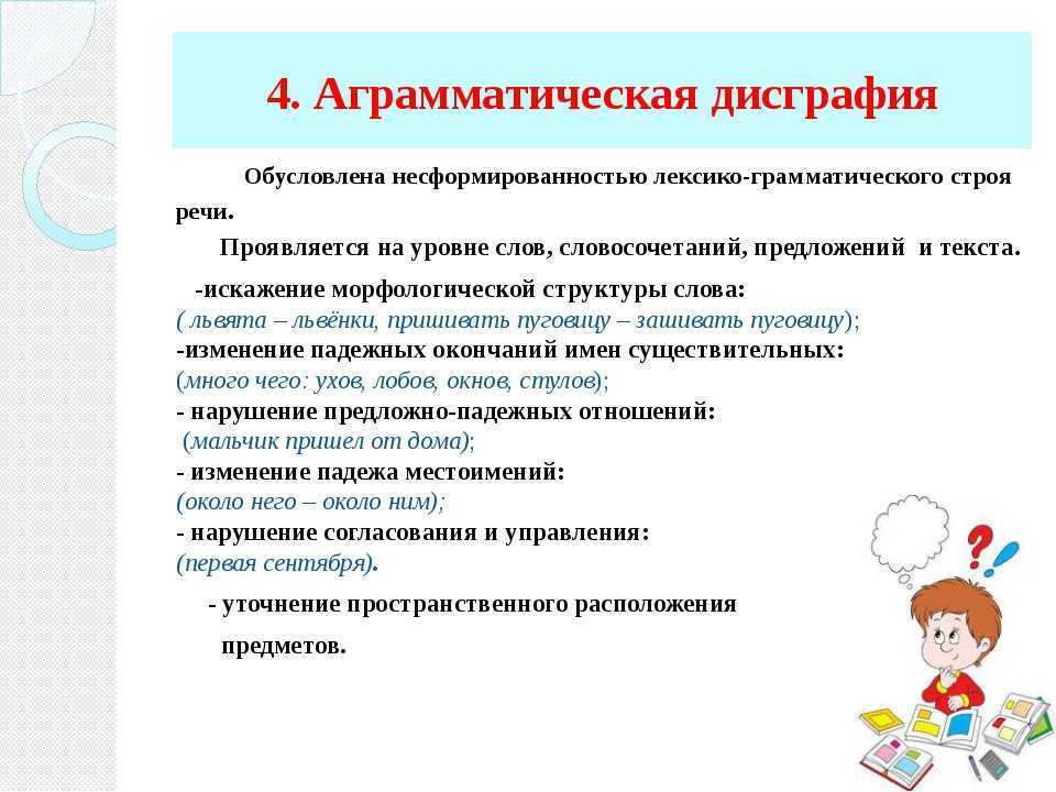 Аграмматическая дисграфия