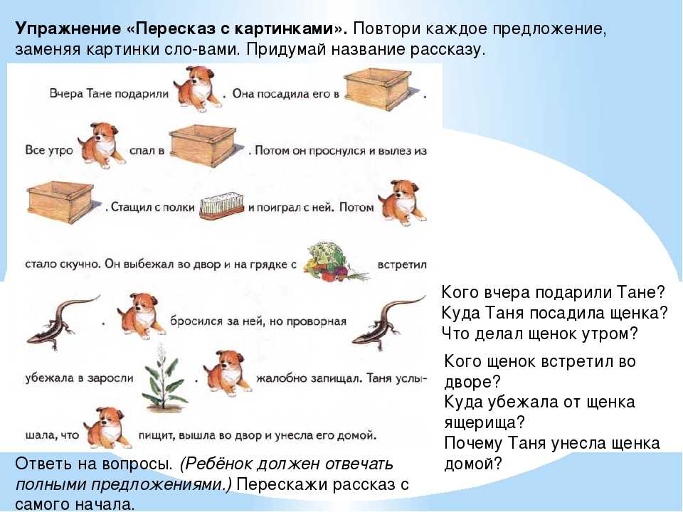 Автоматизация звуков у детей с тяжелым нарушением речи в пересказах с использованием картинных алгоритмов