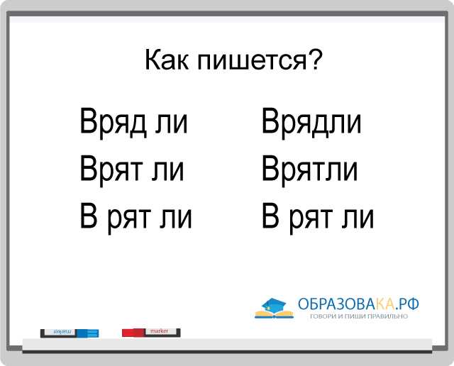 Слово "вряд ли": как пишется - слитно или раздельно, запятые, синонимы