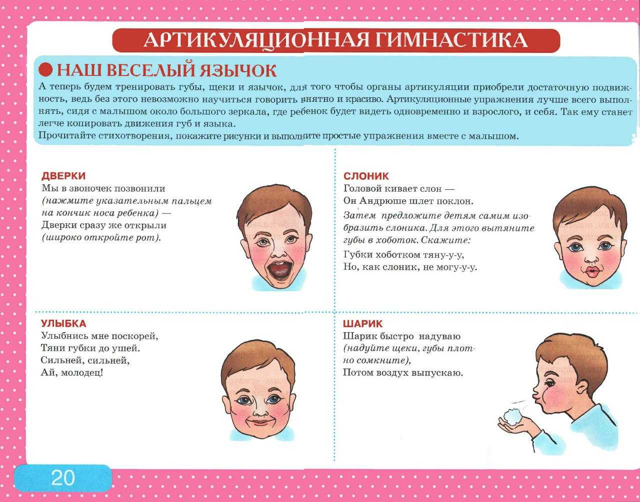 Гимнастика для развития речи