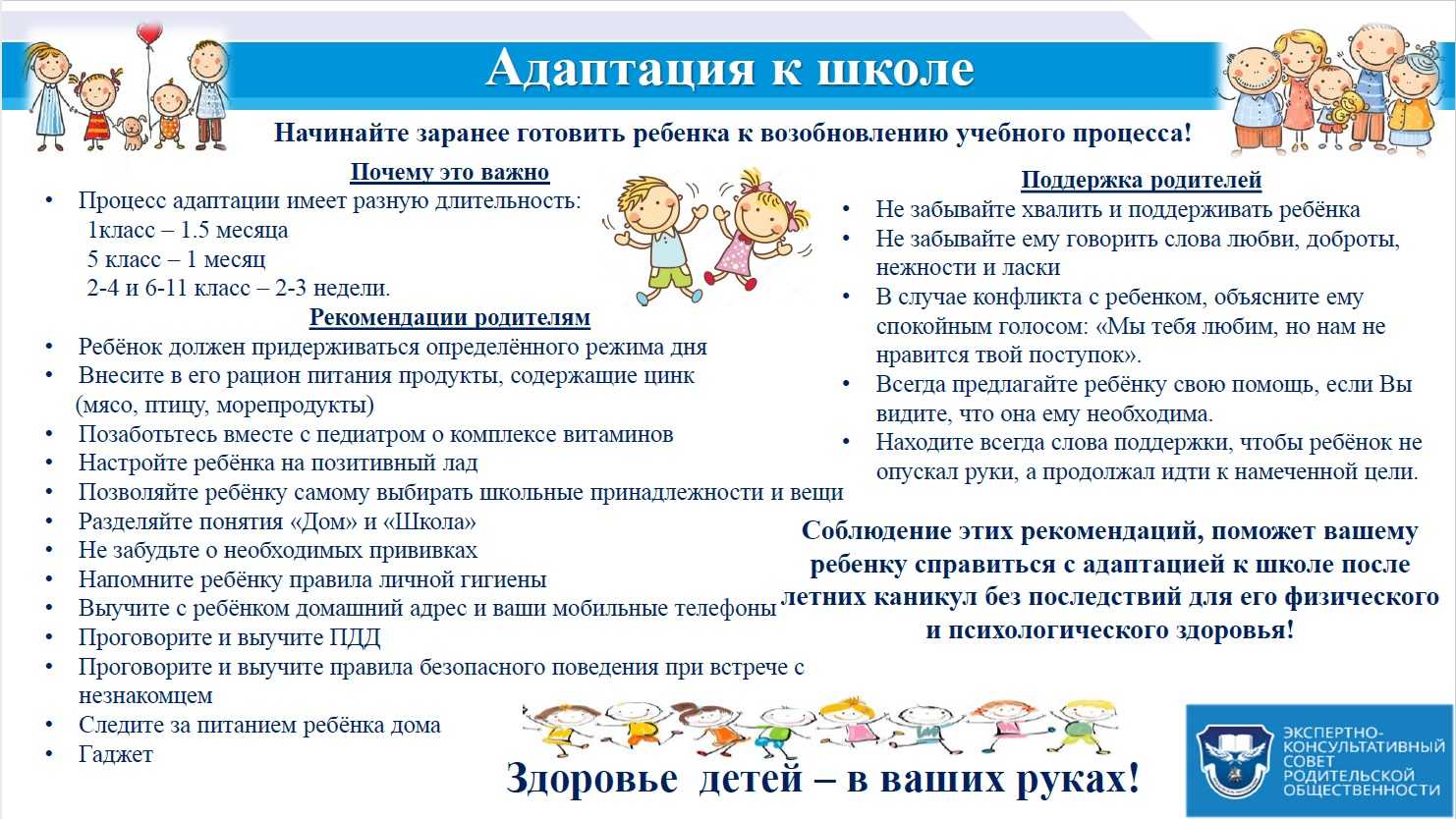 Первые дни ребенка в школе