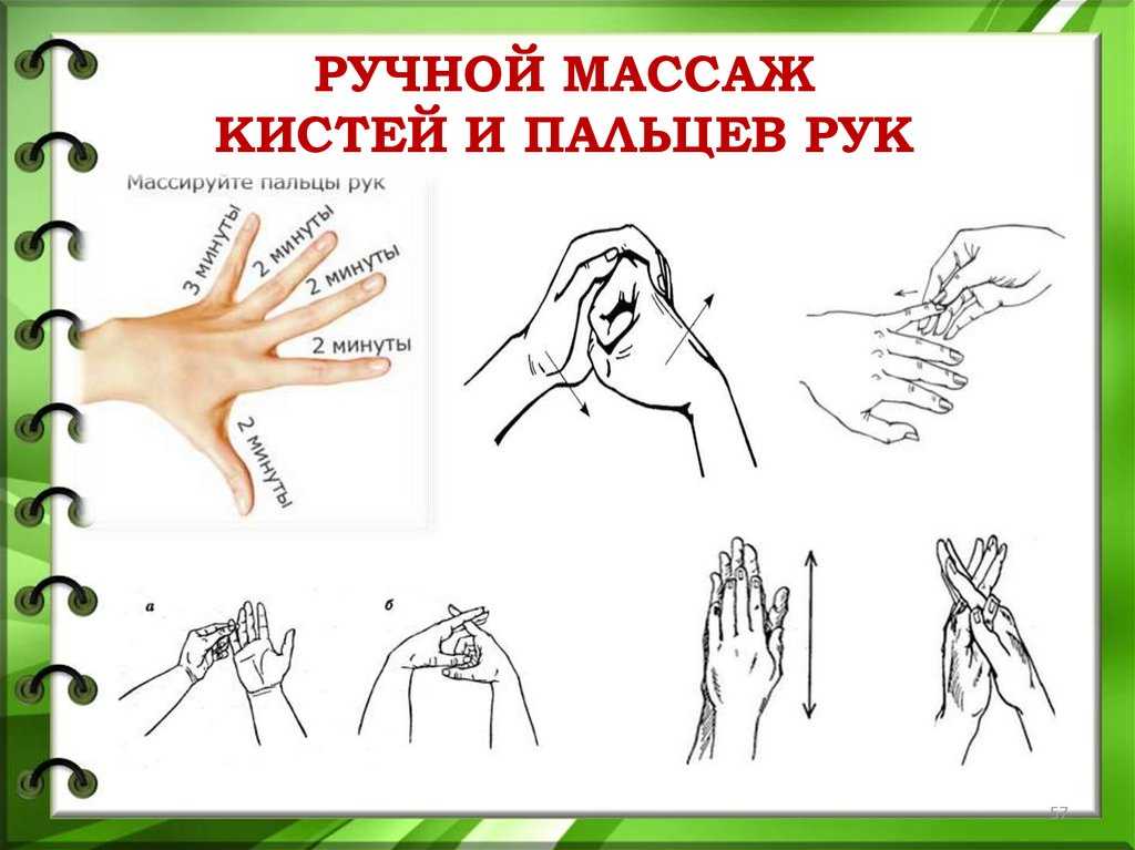 Массаж рук ребенка